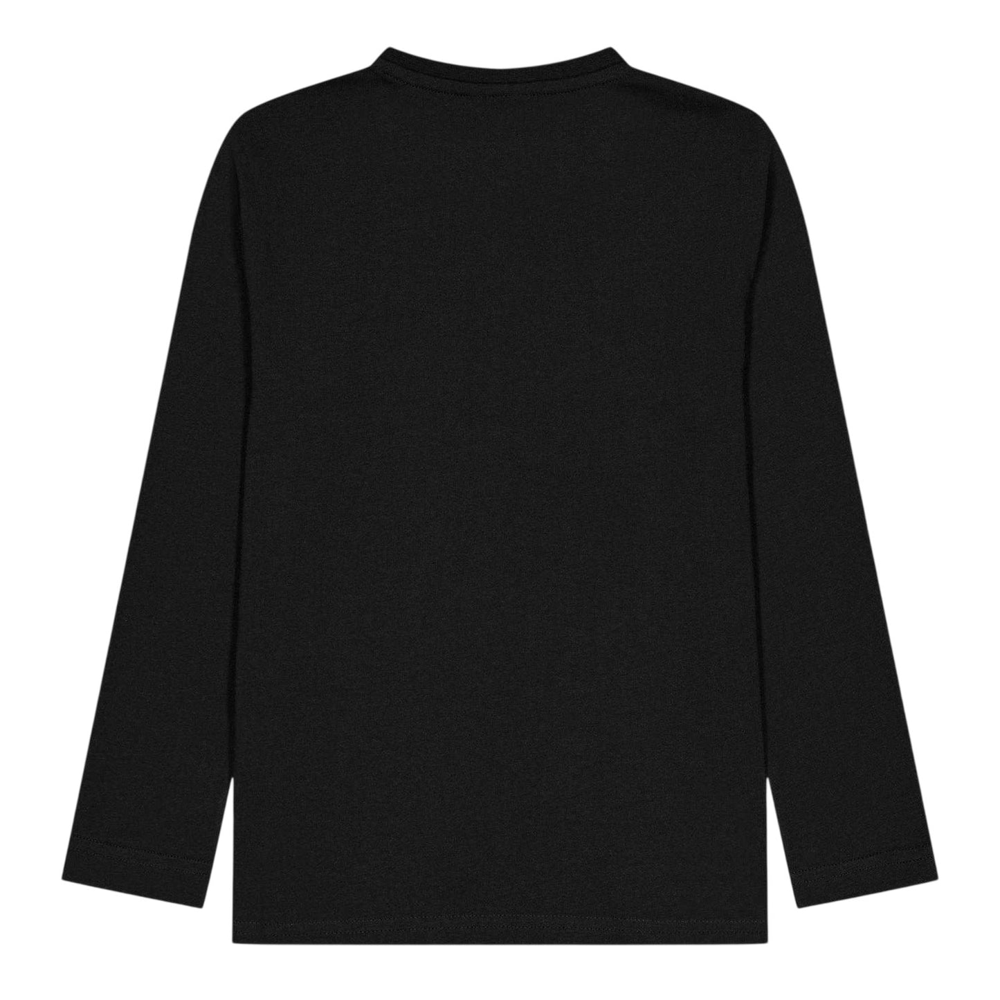 Black - Back - Boss Childrens-Kids Logo Long-Sleeved T-Shirt