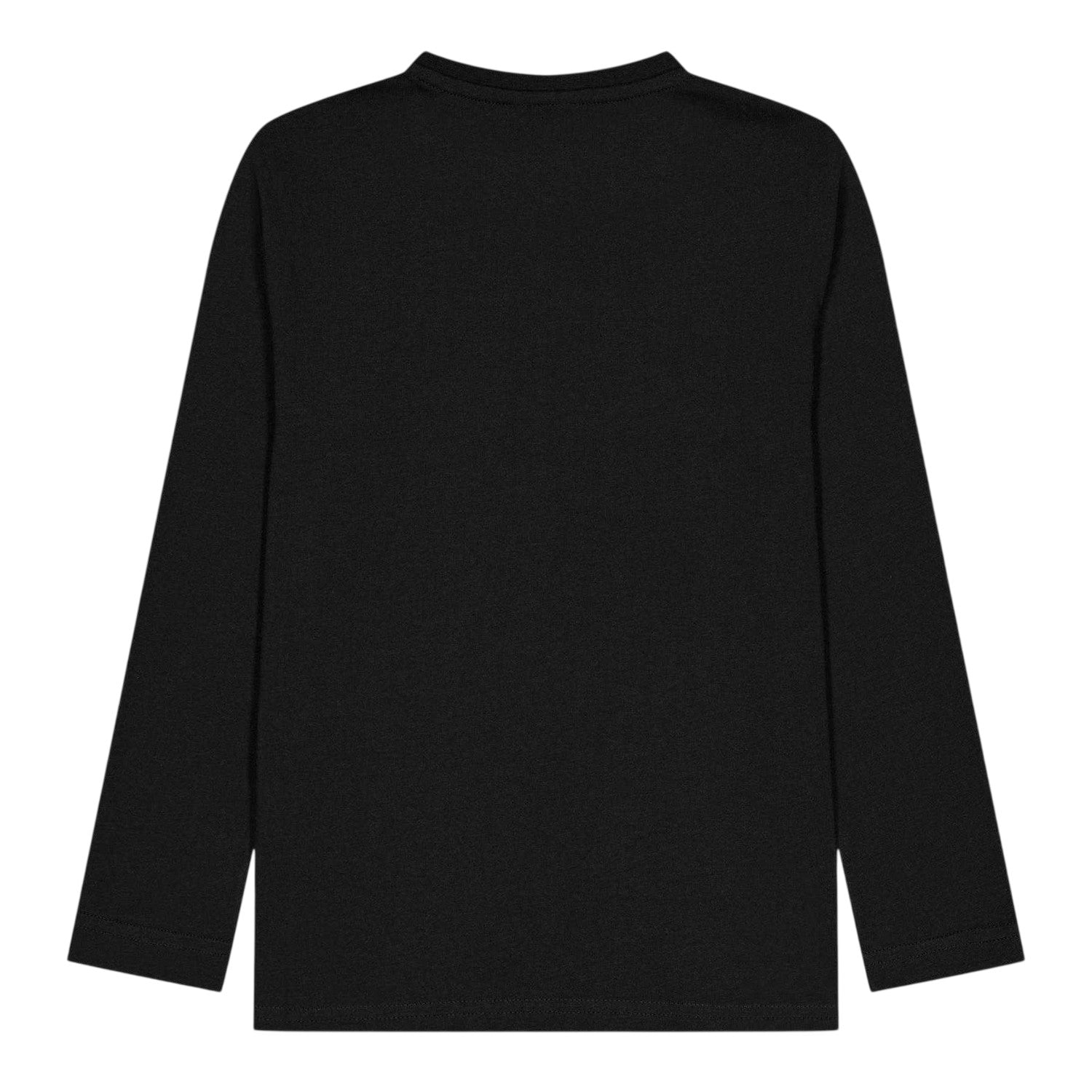 Black - Back - Boss Childrens-Kids Logo Long-Sleeved T-Shirt