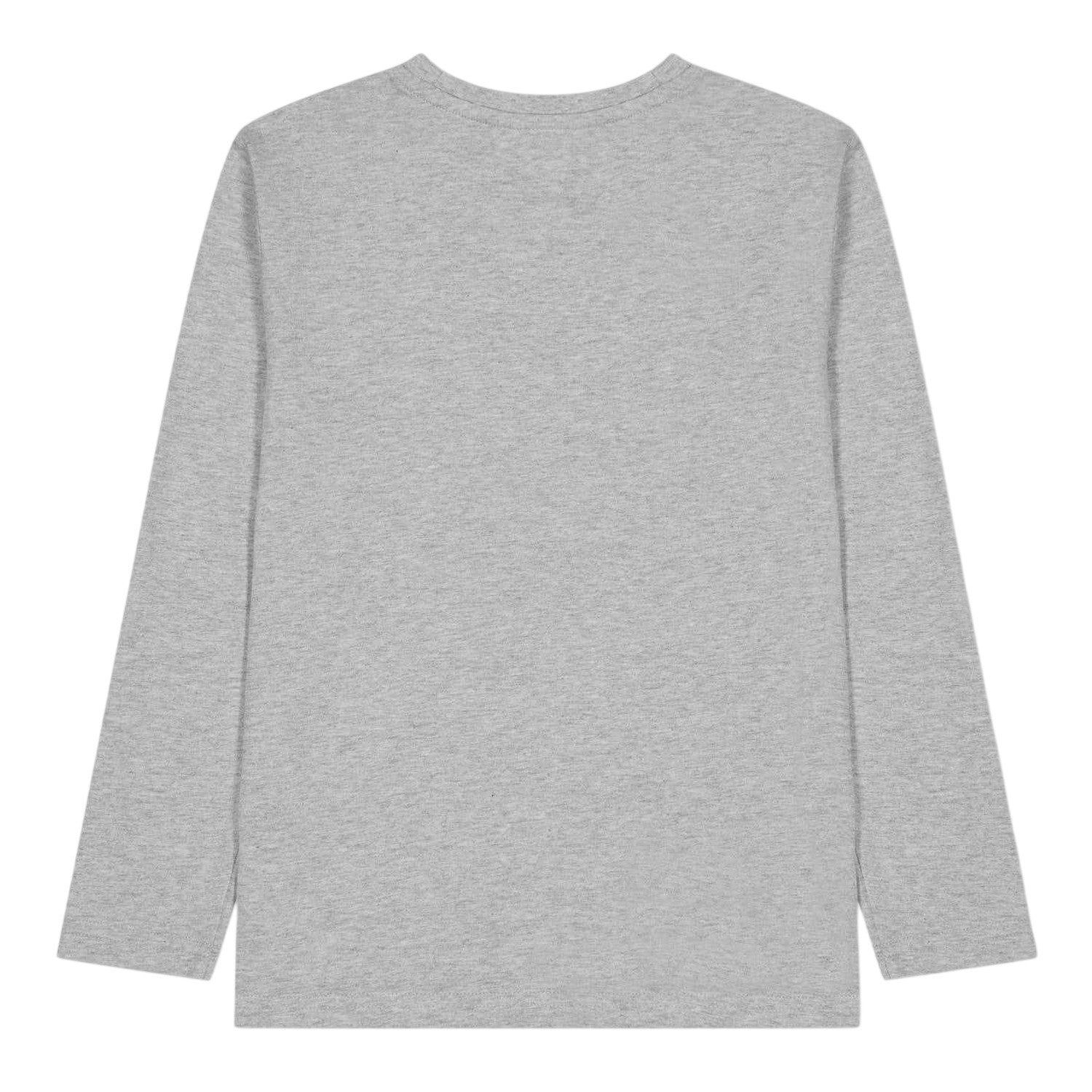 Grey - Back - Boss Childrens-Kids Logo Long-Sleeved T-Shirt