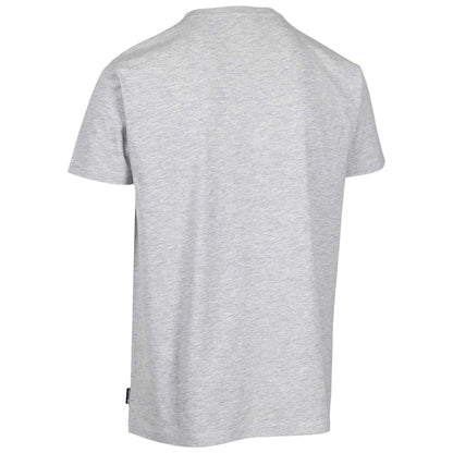 Grey Marl - Back - Trespass Mens Chera Topographic Crew Neck T-Shirt