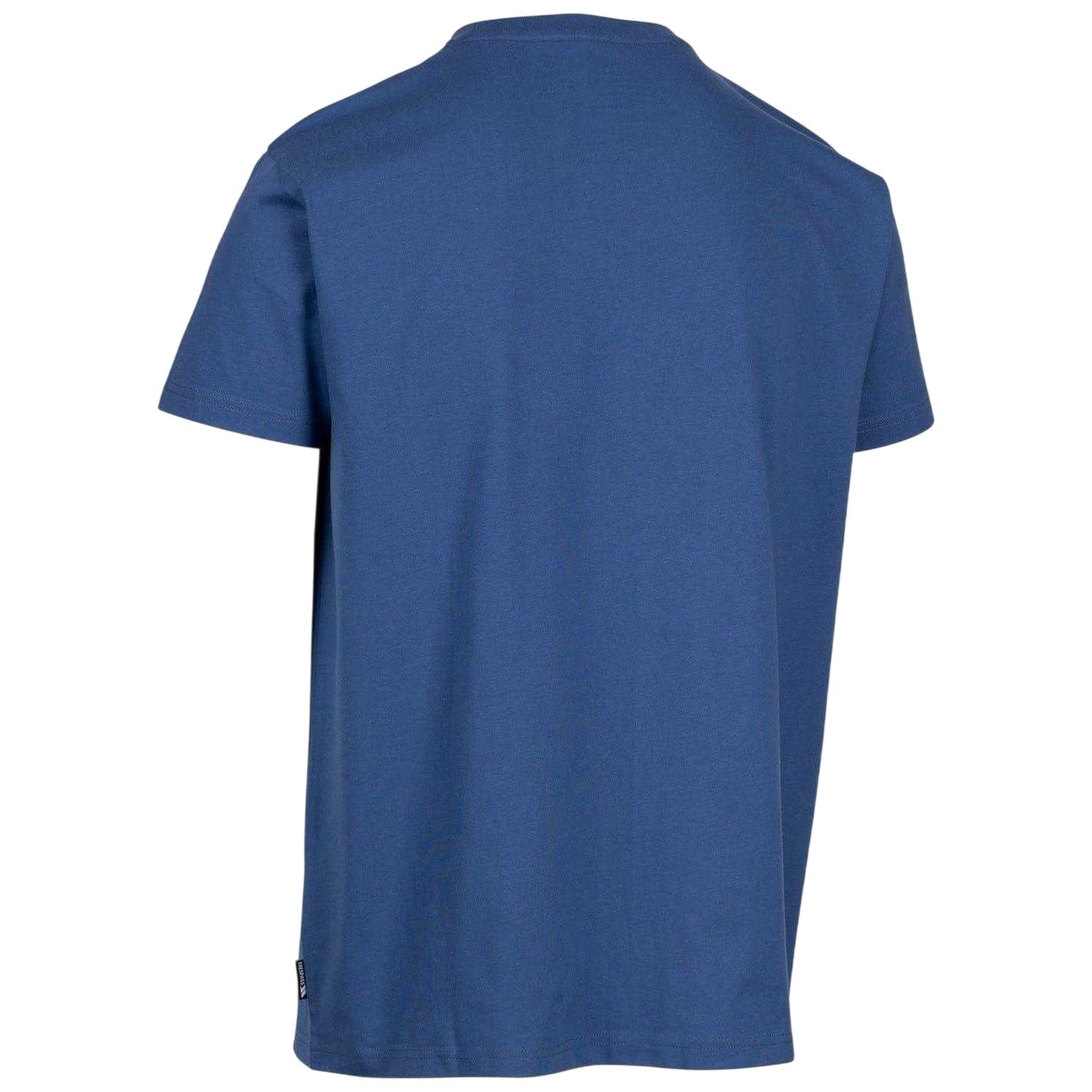Indigo - Back - Trespass Mens Chera Topographic Crew Neck T-Shirt