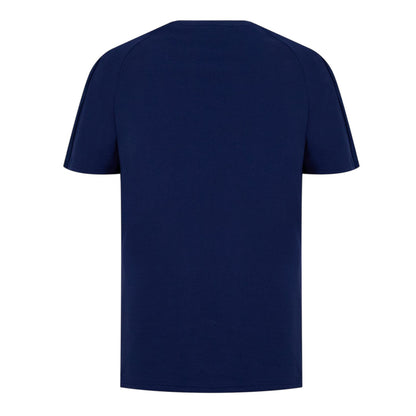 Dark Blue - Back - Hugo Mens Tape T-Shirt