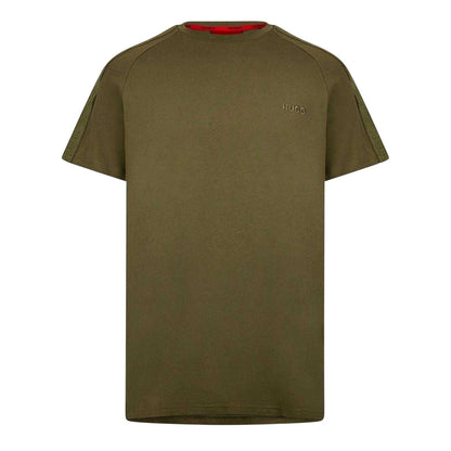 Green - Front - Hugo Mens Tape T-Shirt