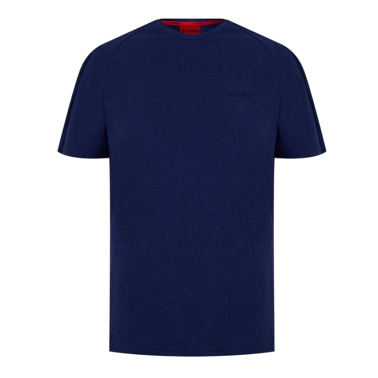 Dark Blue - Front - Hugo Mens Tape T-Shirt
