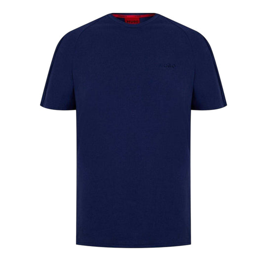 Dark Blue - Front - Hugo Mens Tape T-Shirt