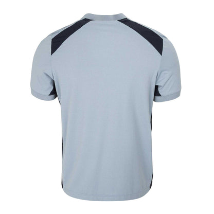 Blue-Navy - Back - Slazenger Mens Logo Woven Zip Neck Golf T-Shirt