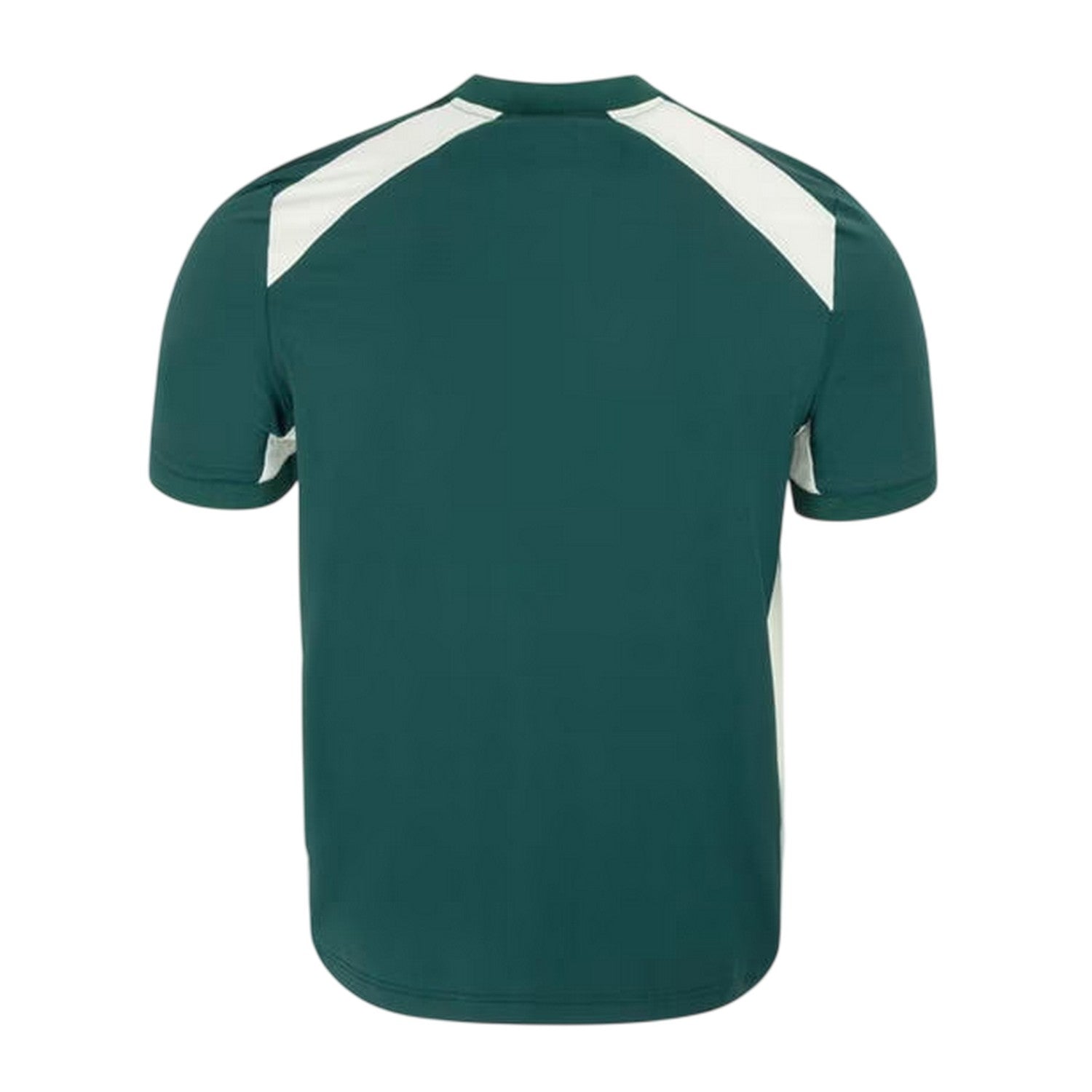 Green-White - Back - Slazenger Mens Logo Woven Zip Neck Golf T-Shirt