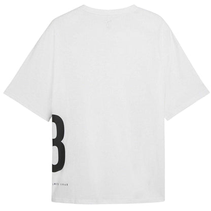 Puma White - Back - Puma Unisex Adult Graphic Oversized Training T-Shirt