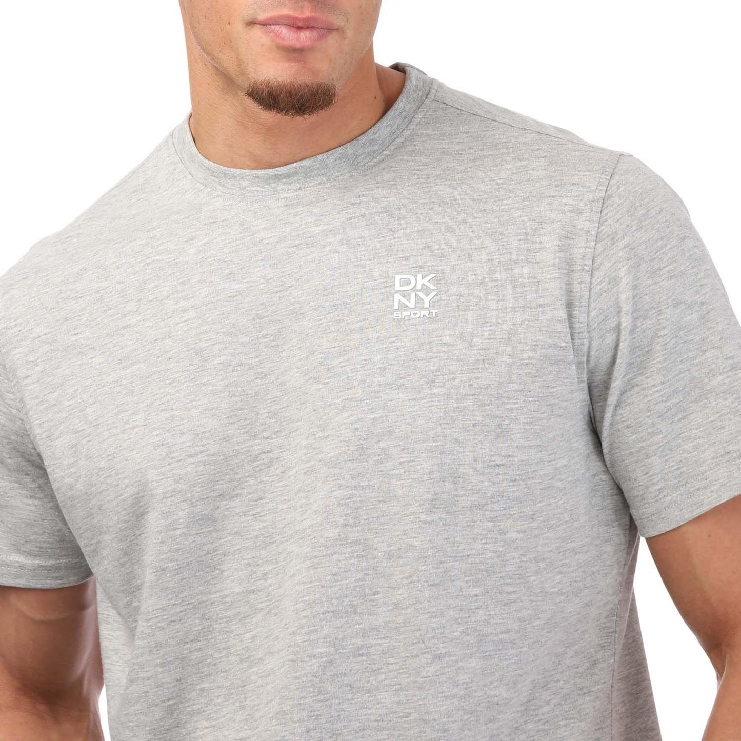 Black-Silver - Lifestyle - DKNY Mens Logo T-Shirt (Pack of 3)
