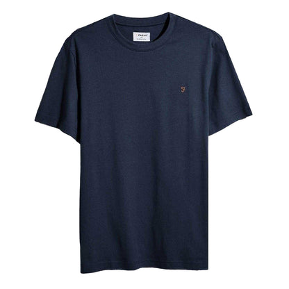 True Navy - Front - Farah Mens Logo Regular T-Shirt