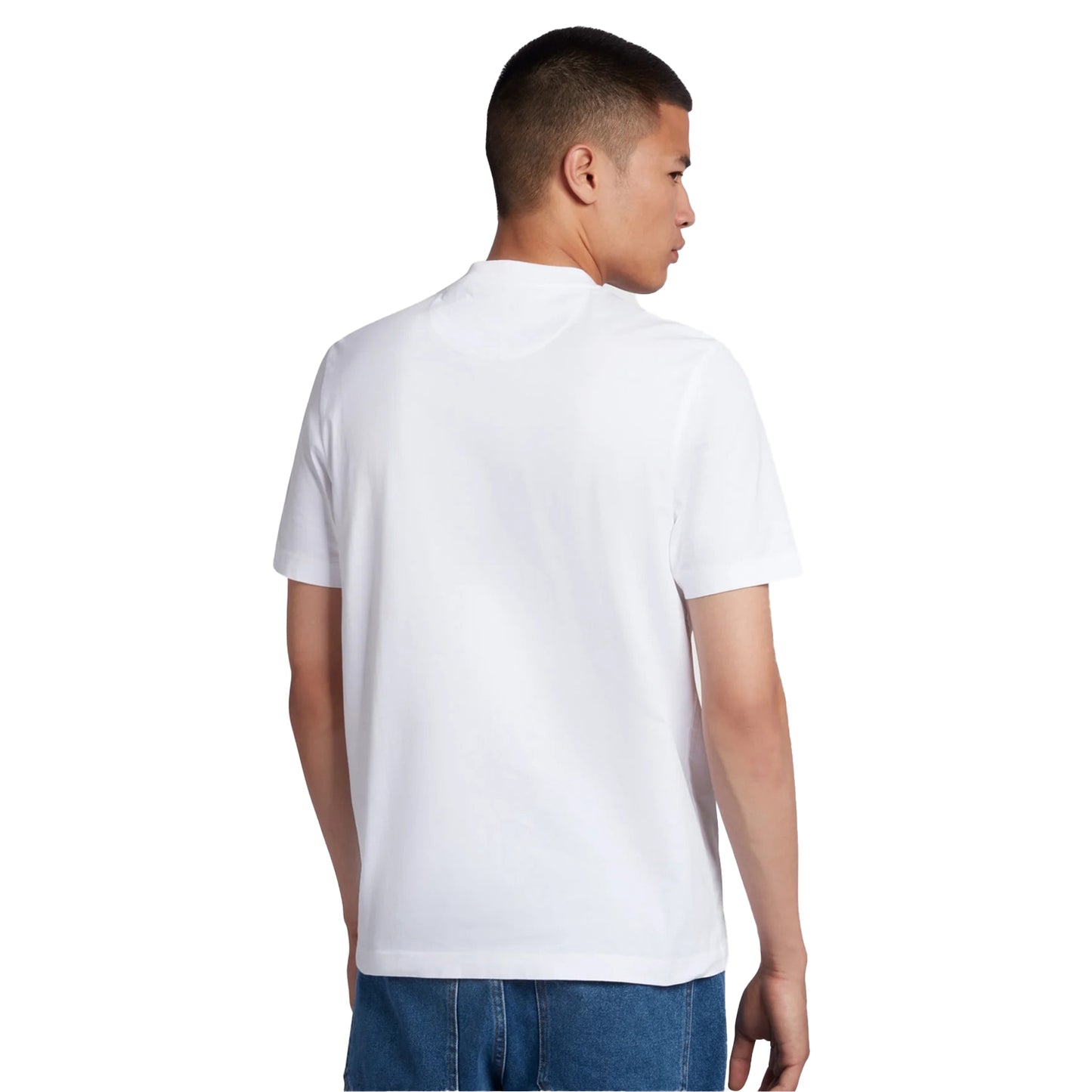 White - Back - Farah Mens Logo Regular T-Shirt