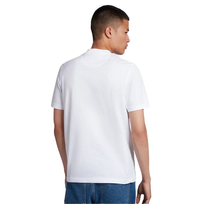 White - Back - Farah Mens Logo Regular T-Shirt