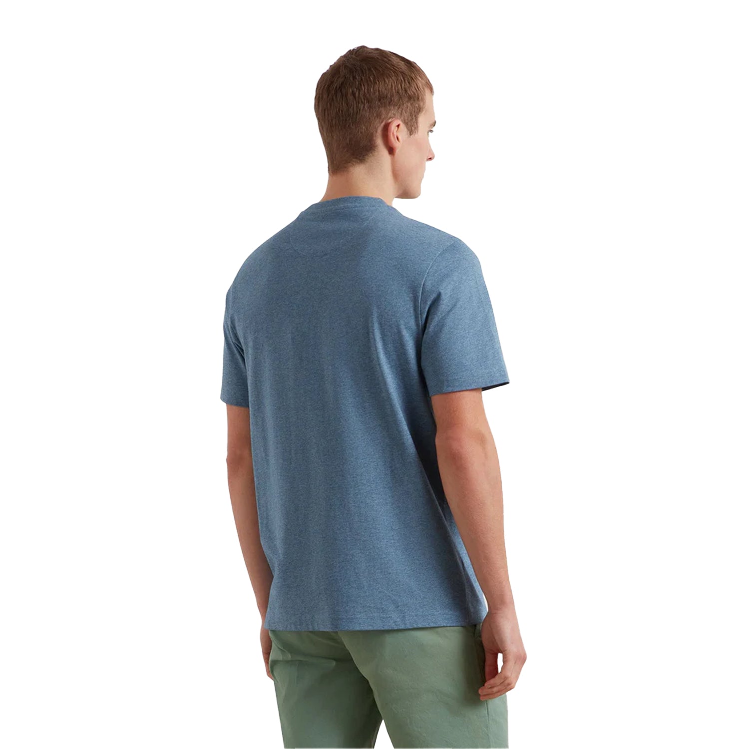 Blue Tide - Back - Farah Mens Logo Regular T-Shirt