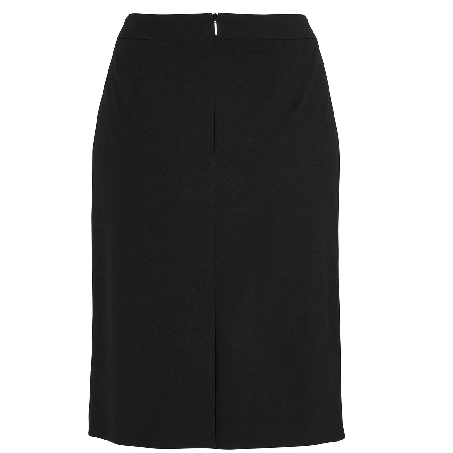 Black - Back - Boss Womens-Ladies Vilea Plain Pencil Skirt