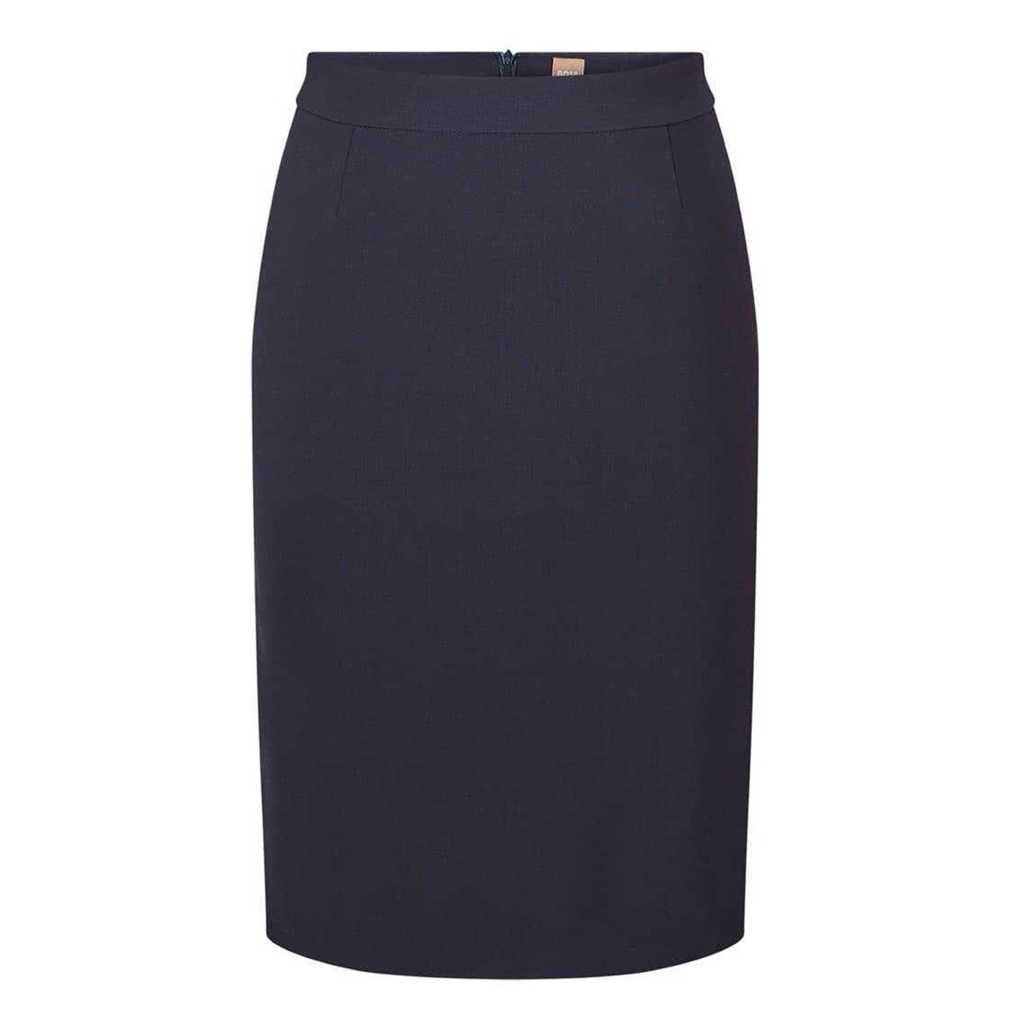 Blue - Front - Boss Womens-Ladies Vilea Plain Pencil Skirt