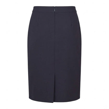 Blue - Back - Boss Womens-Ladies Vilea Plain Pencil Skirt