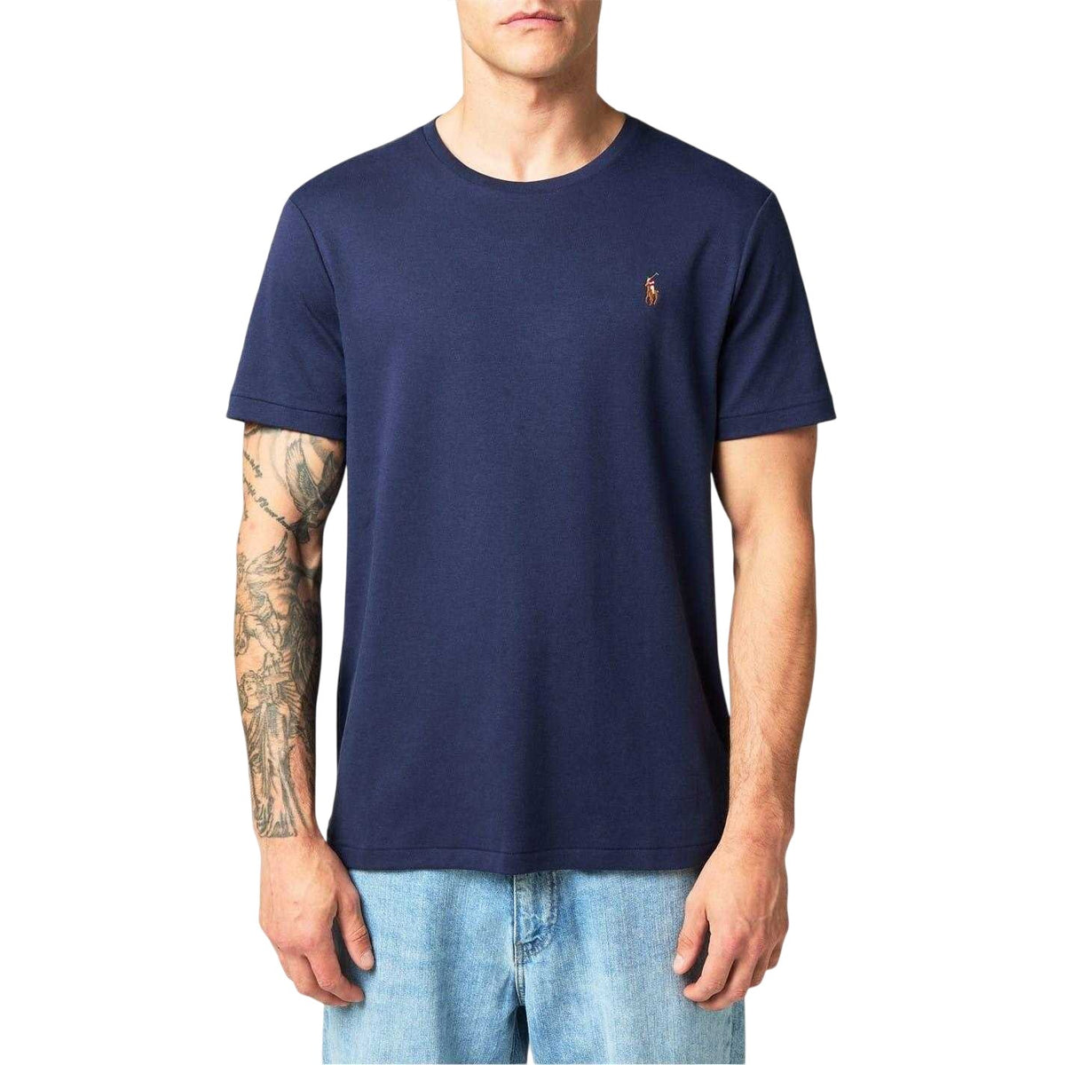 Blue - Lifestyle - Ralph Lauren Mens Pima Cotton Regular T-Shirt