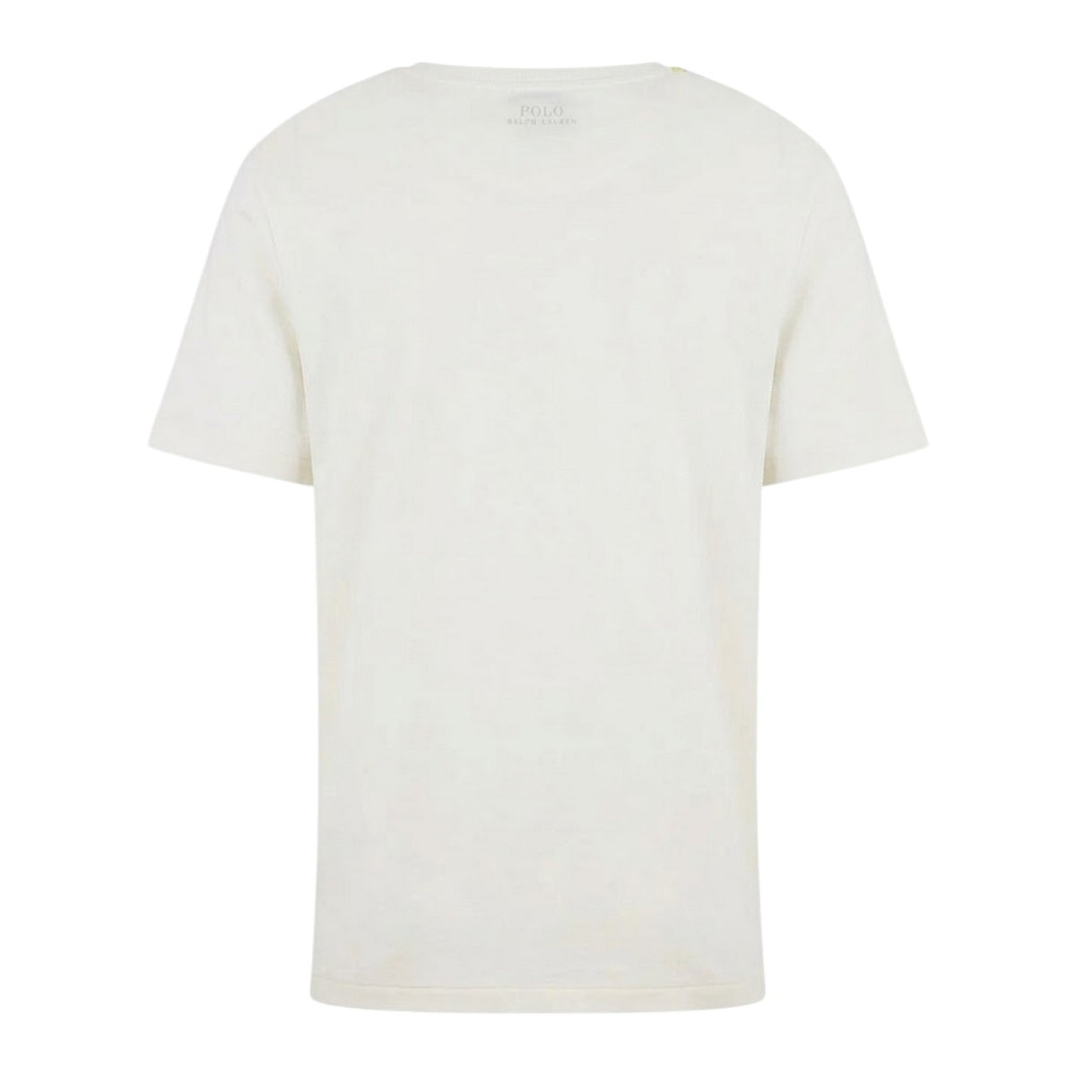 Pale Cream - Back - Ralph Lauren Mens Pima Cotton Regular T-Shirt