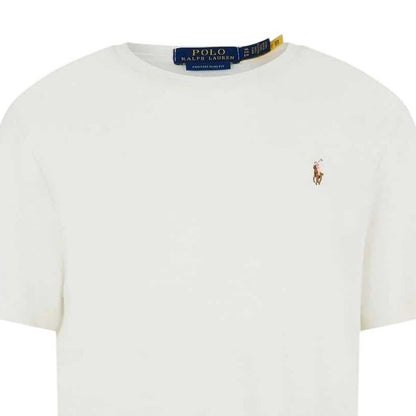 Pale Cream - Side - Ralph Lauren Mens Pima Cotton Regular T-Shirt