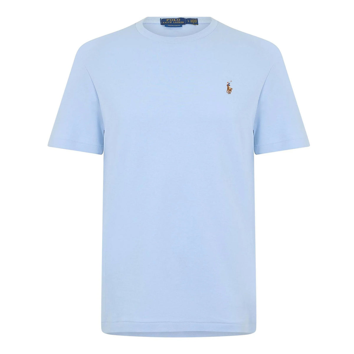 Blue - Front - Ralph Lauren Mens Pima Cotton Regular T-Shirt