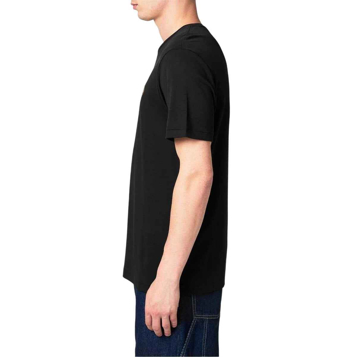 Black - Side - Ralph Lauren Mens Pima Cotton Regular T-Shirt