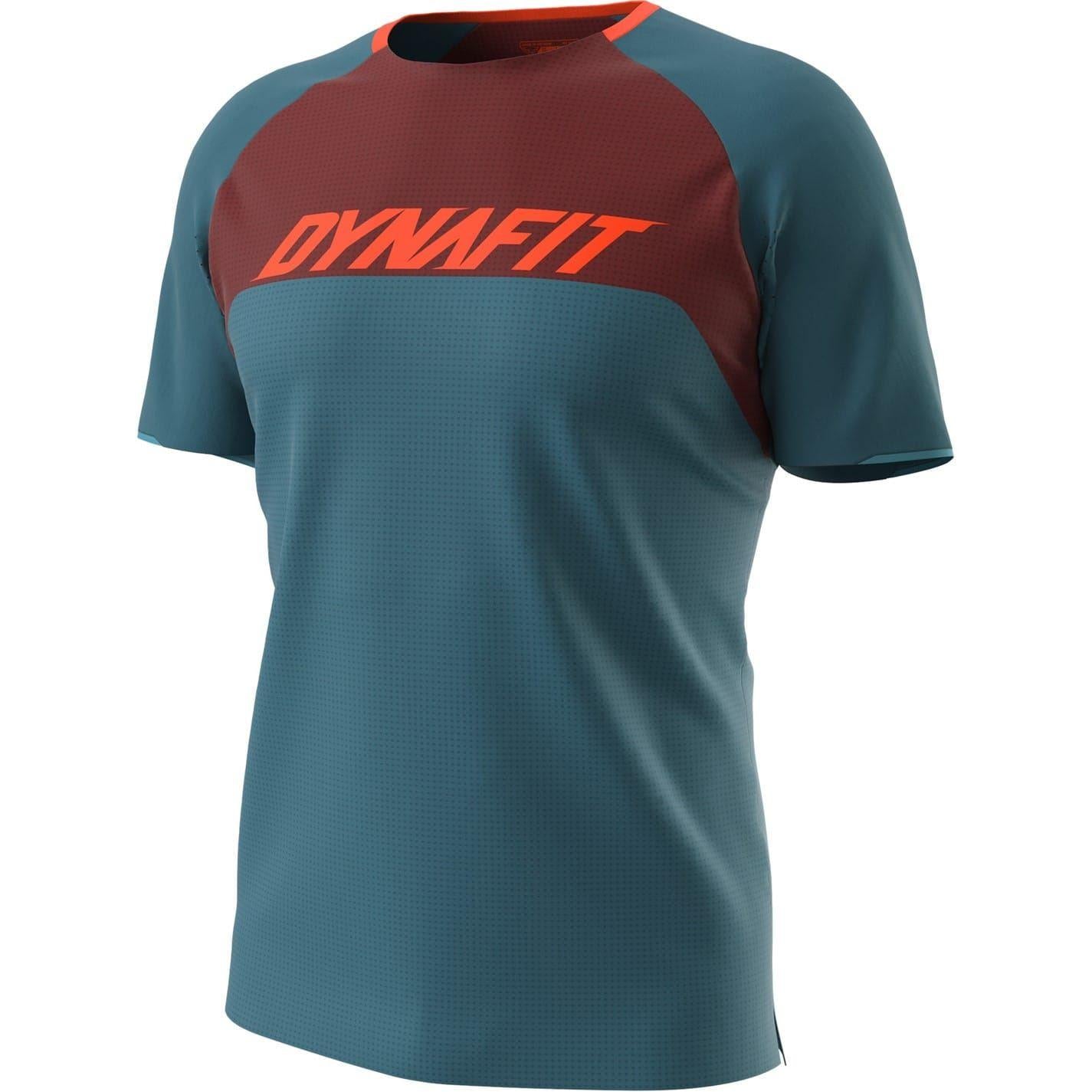 Mallard Blue - Front - Dynafit Mens Ride Crew Neck Raglan T-Shirt