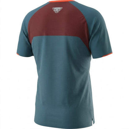 Mallard Blue - Back - Dynafit Mens Ride Crew Neck Raglan T-Shirt