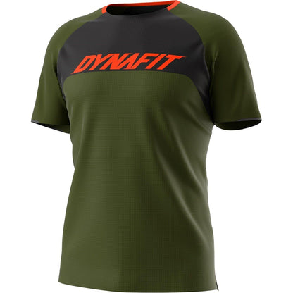 Moss - Front - Dynafit Mens Ride Crew Neck Raglan T-Shirt