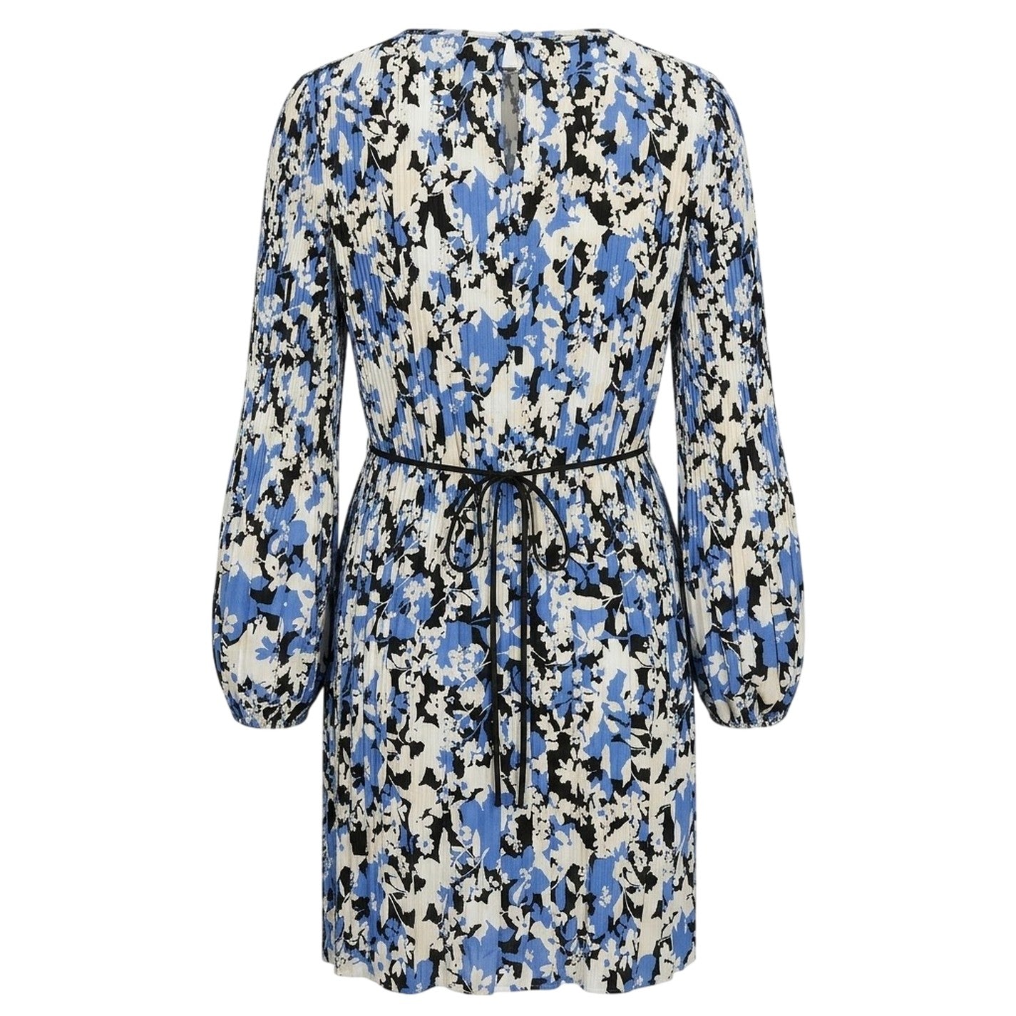 Blue - Back - Hugo Womens-Ladies Recycled Polyester Long-Sleeved Dress