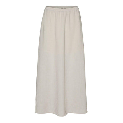 Silver - Back - Vero Moda Womens-Ladies Kita Maxi Skirt