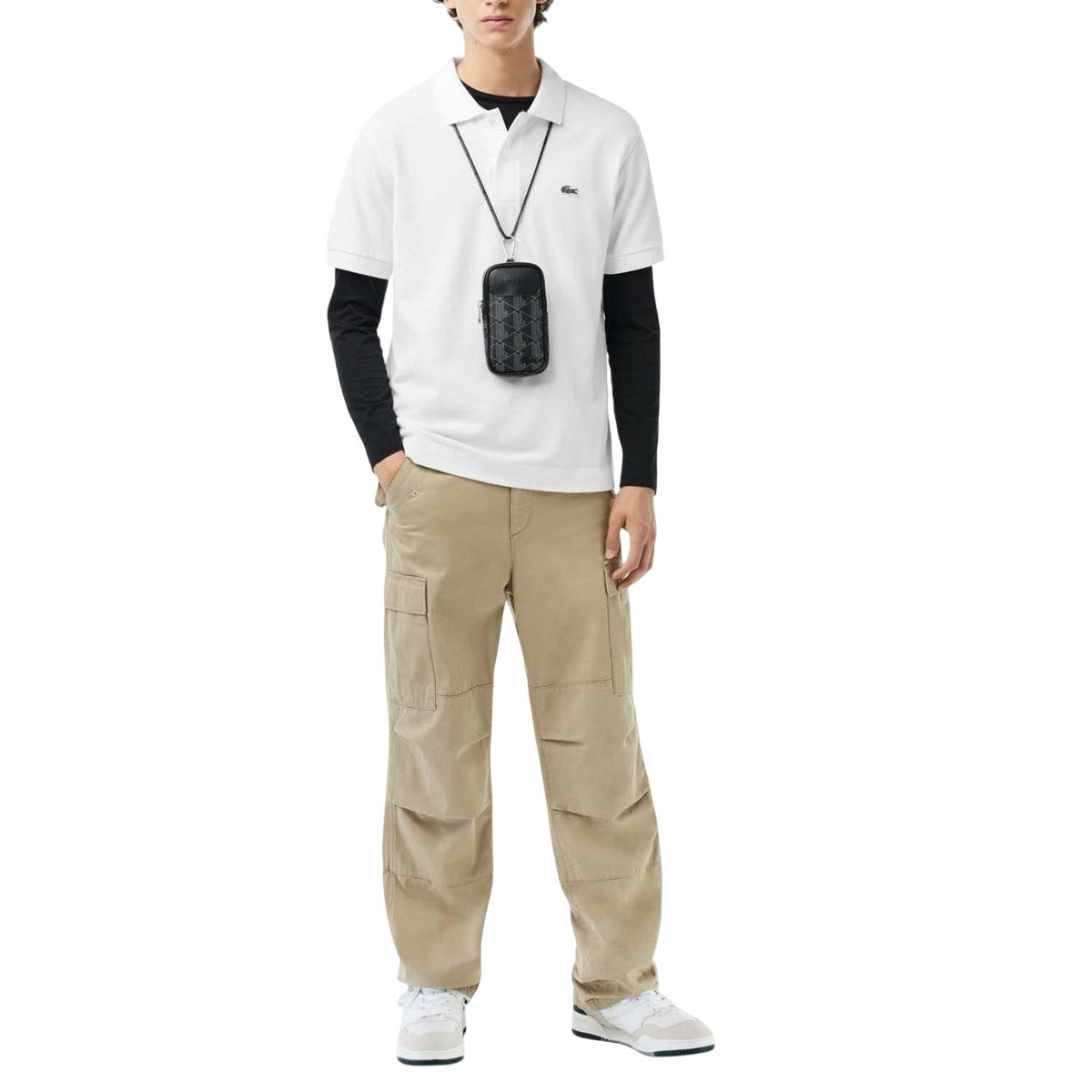 White - Pack Shot - Lacoste Mens L.12.21 Pique Classic Polo Shirt