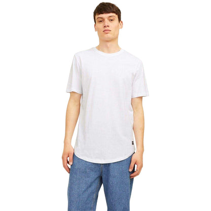 White-Black-Navy-Forest - Pack Shot - Jack And Jones Mens Noa Crew Neck T-Shirt (Pack of 5)