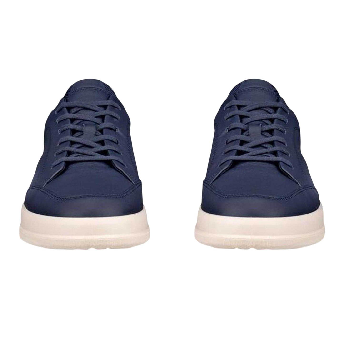 Navy - Side - Ecco Womens-Ladies Move Leather Court Shoes
