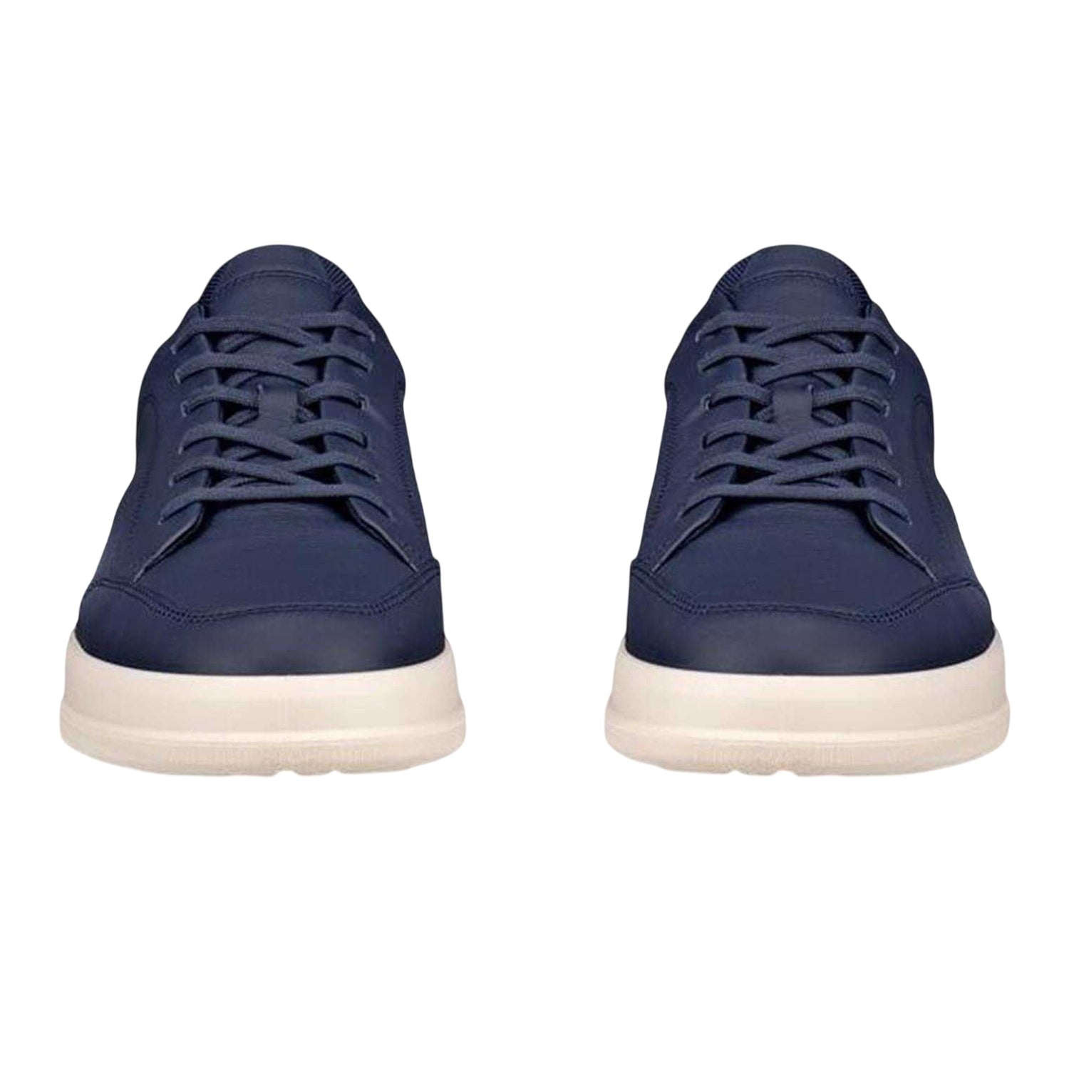 Navy - Side - Ecco Womens-Ladies Move Leather Court Shoes