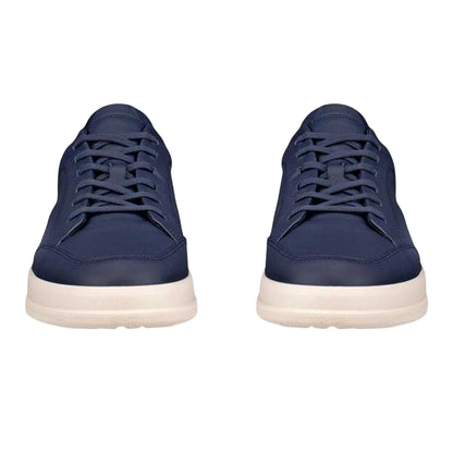 Navy - Side - Ecco Womens-Ladies Move Leather Court Shoes