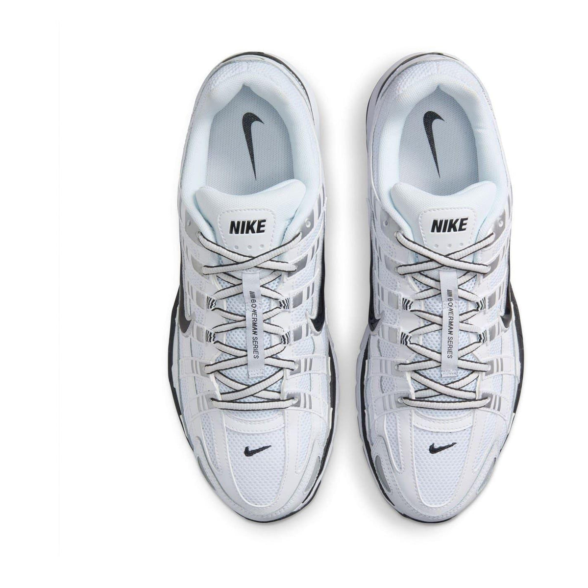 White-Black - Pack Shot - Nike Mens P-6000 Chunky Sole Trainers