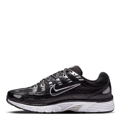 Black-White-Silver - Back - Nike Mens P-6000 Chunky Sole Trainers