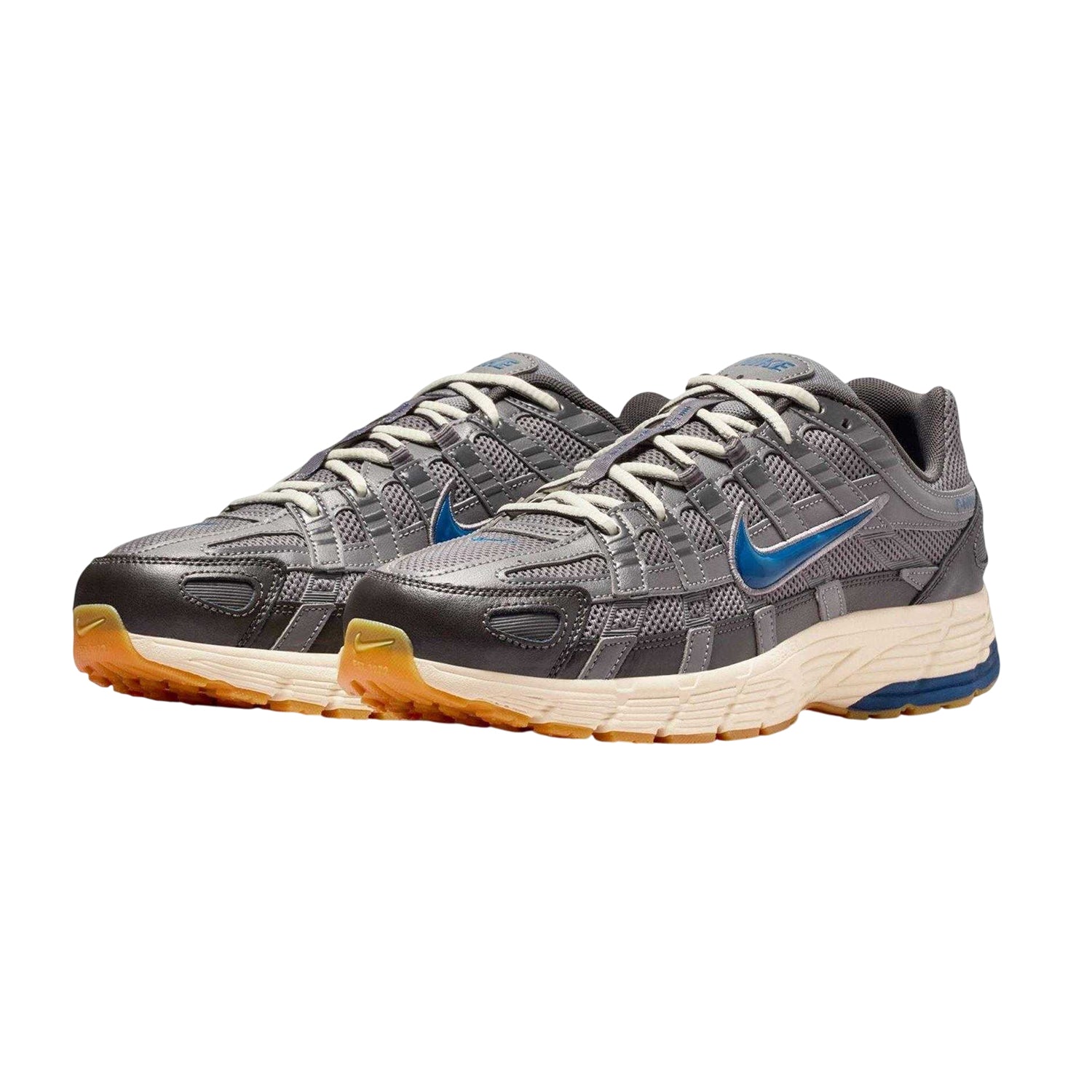 Blue - Side - Nike Mens P-6000 Chunky Sole Trainers