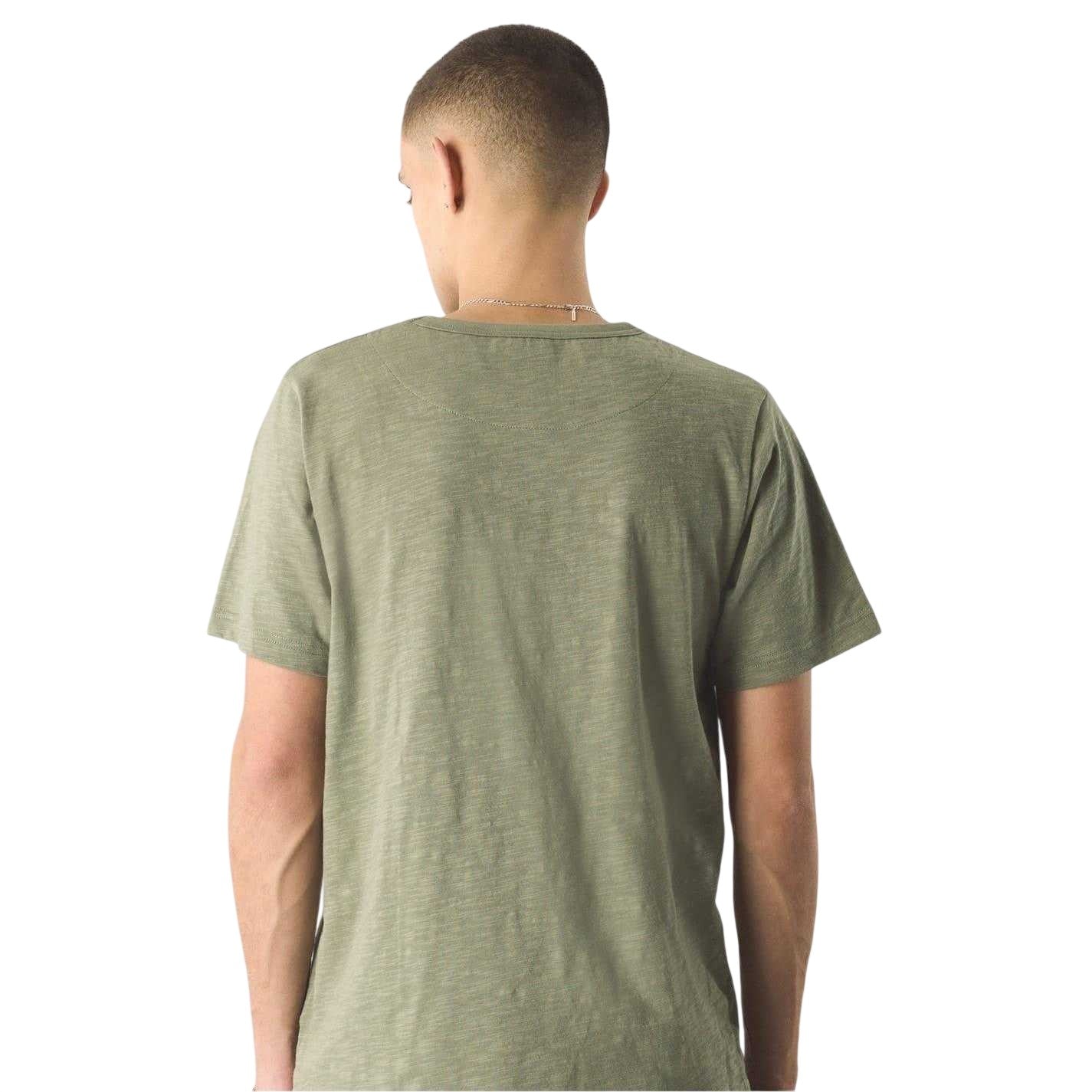 Green - Back - Pretty Green Mens Aquarelle Crew Neck T-Shirt