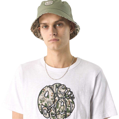 White - Back - Pretty Green Mens Aquarelle Crew Neck T-Shirt