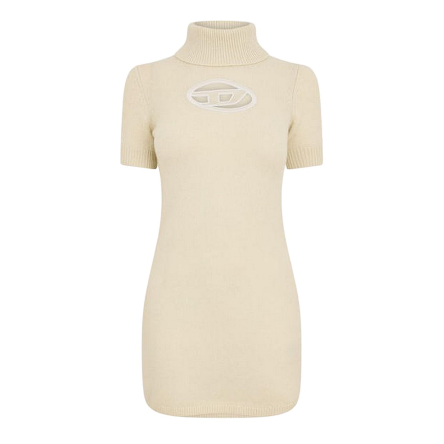 Silver Green - Front - Diesel Womens-Ladies Argaret Turtle Neck Bodycon Mini Dress