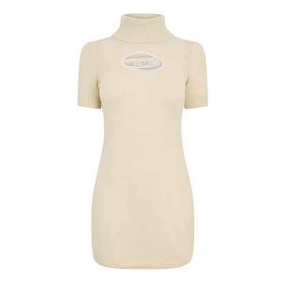 Silver Green - Front - Diesel Womens-Ladies Argaret Turtle Neck Bodycon Mini Dress
