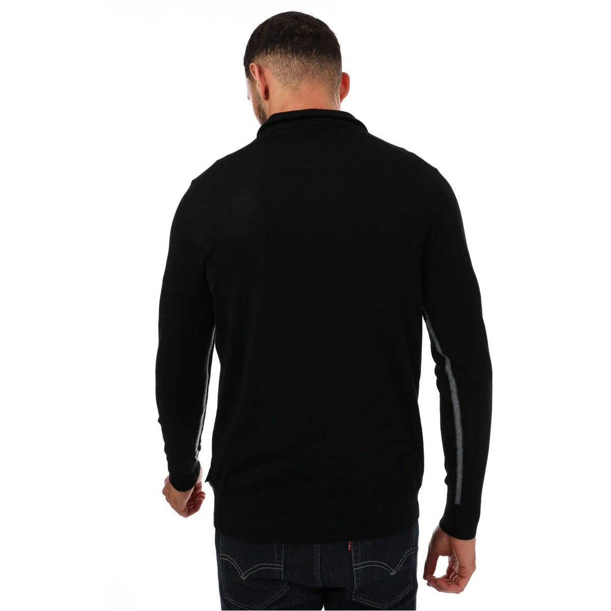 Black - Back - Ted Baker Mens Tooting Half Zip Sweatshirt