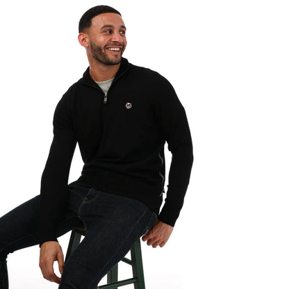 Black - Lifestyle - Ted Baker Mens Tooting Half Zip Sweatshirt
