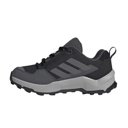 Black-Grey - Side - Adidas Childrens-Kids Terrex AX4S Hiking Shoes