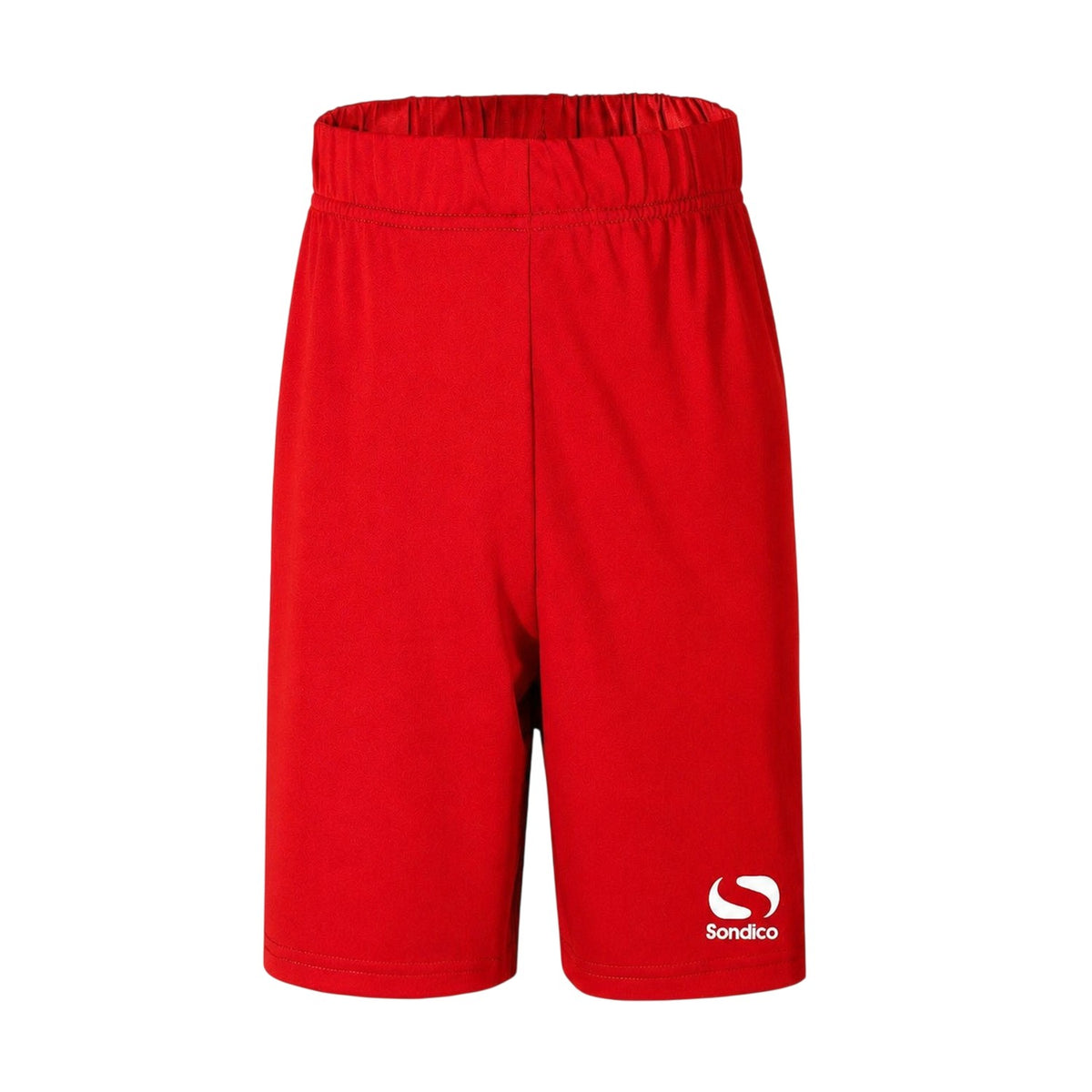 Red - Front - Sondico Boys Core Football Shorts