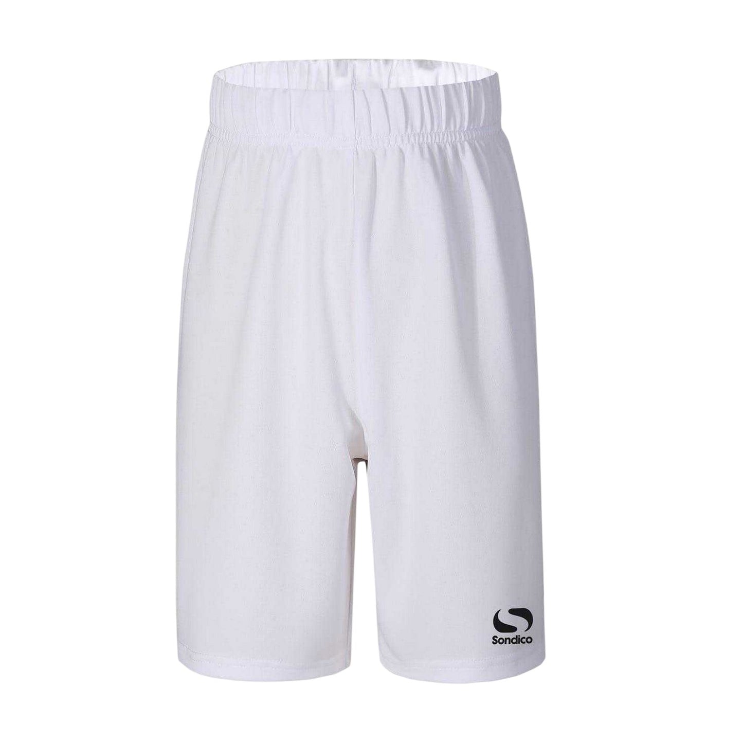 White - Front - Sondico Boys Core Football Shorts