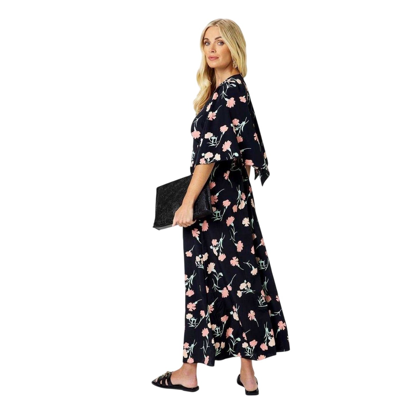 Multicoloured - Back - Biba Womens-Ladies Archive Midi Dress