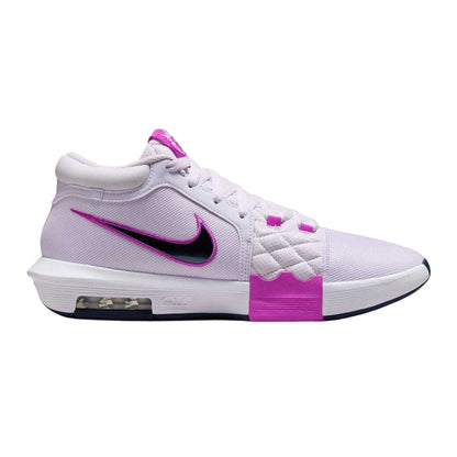 Grape-Navy - Front - Nike Mens LeBron Witness VIII Basketball Shoes