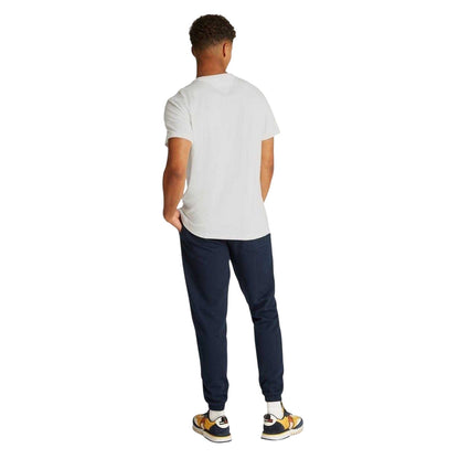 Ecru - Back - Tommy Jeans Mens Lettering Crew Neck Slim T-Shirt